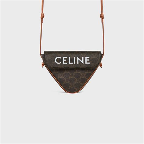 celine triangle sac bag|celine triomphe wallet bag.